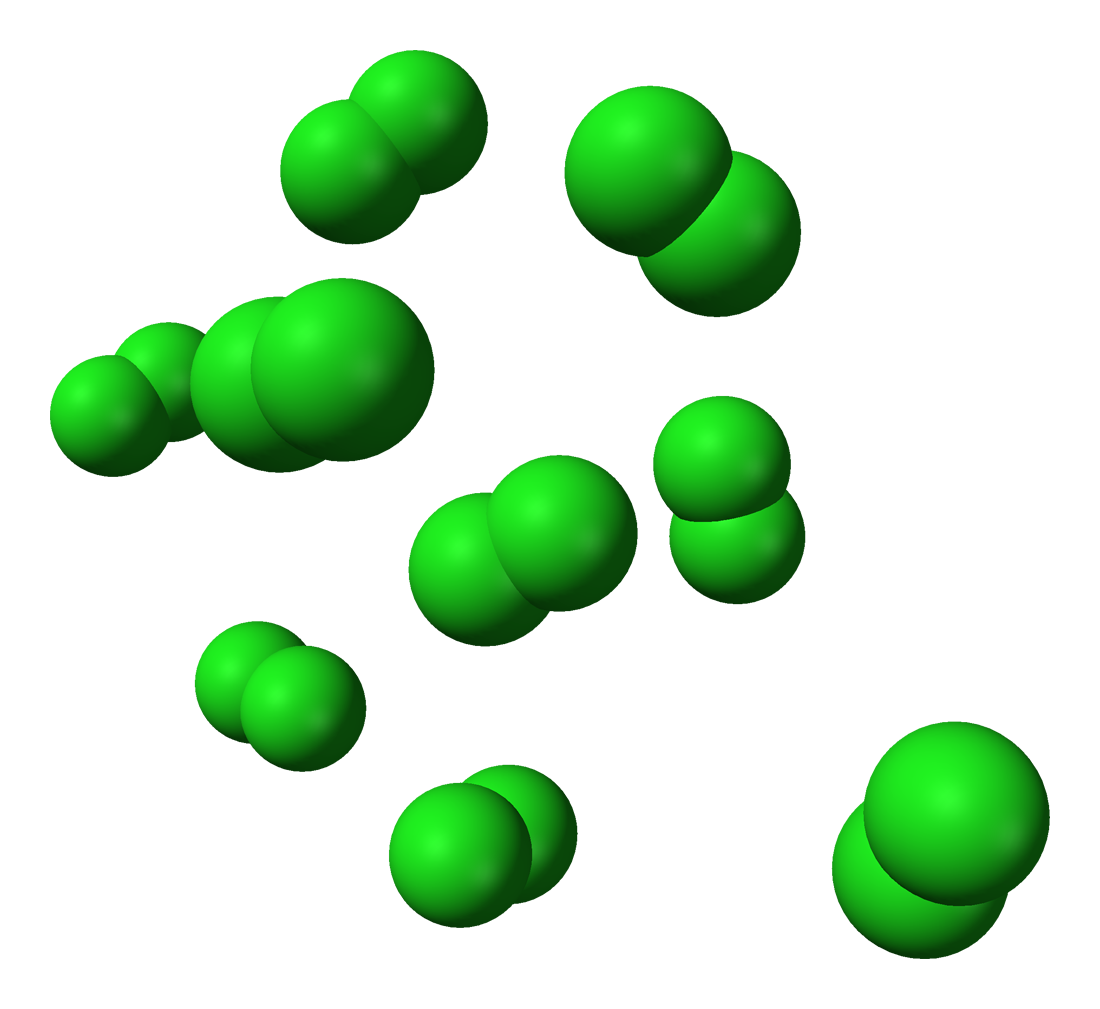 dichlorine-gas-3d-vdw